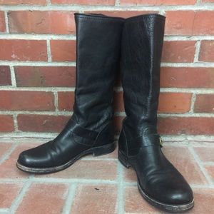 Frye Riding Boots Black Pull On Veronica Slouch